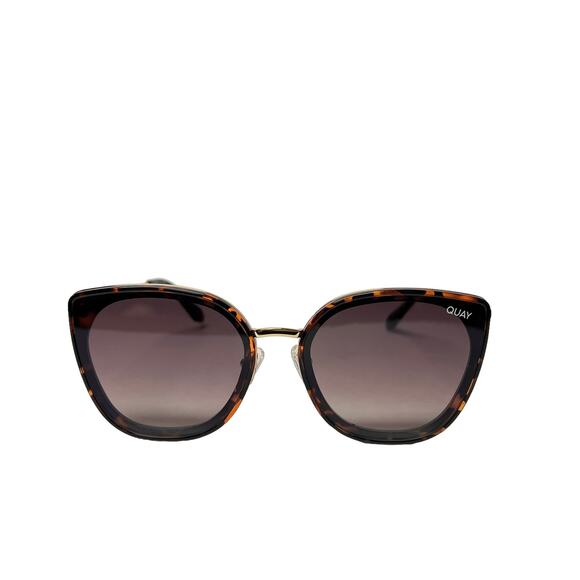 Quay Australia Flat Out Cat Eye Sunglasses Tortoise Brown main image 4